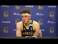 Brandin Podziemski Recaps 121-101 Win Over Grizzlies | Feb. 2, 2024