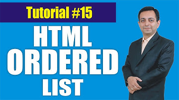 284# Ordered List in HTML (Hindi) || HTML Tutorial 15
