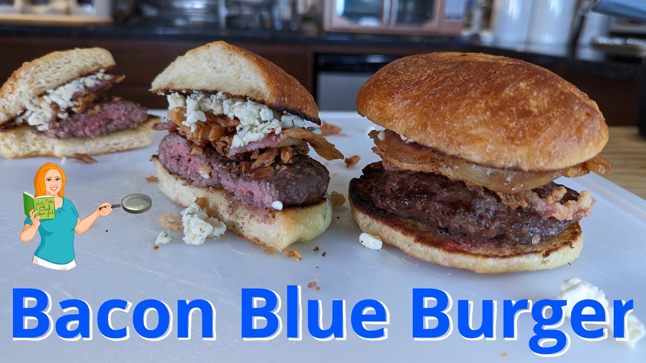 Flavorful Bacon Blue Burger recipe YouTube