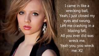 Vignette de la vidéo "Wrecking Ball - Miley Cyrus by Madilyn Bailey Lyrics"