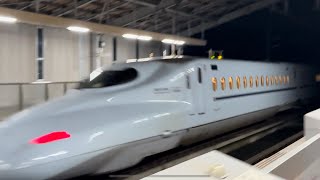 九州新幹線 新玉名駅 N700系R編成 みずほ611号 高速通過!!