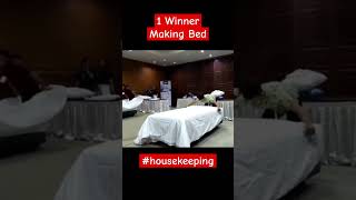 1 winner Making Bed Competition #housekeeping #hotel #makingbed Profile