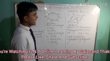 Area And Perimeter Of Triangle And Quadrilateral(Class:9)