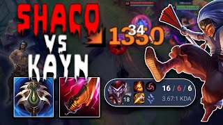 THE BEST AD SHACO BUILD TO DESTROY KAYN!