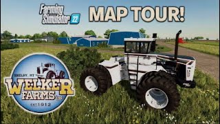 “WELKER FARMS” IS BACK! | FS22 MAP TOUR! NEW MOD MAP | Farming Simulator 22 (Review) PS5.