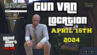 Gun Van Location Today | APRIL 15TH 2024 | GTA 5 ONLINE | RARE GUNS IN STOCK!!!!