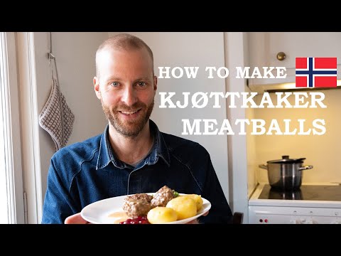 How to cook authentic Norwegian Meatballs (NOT Swedish) & recipe
