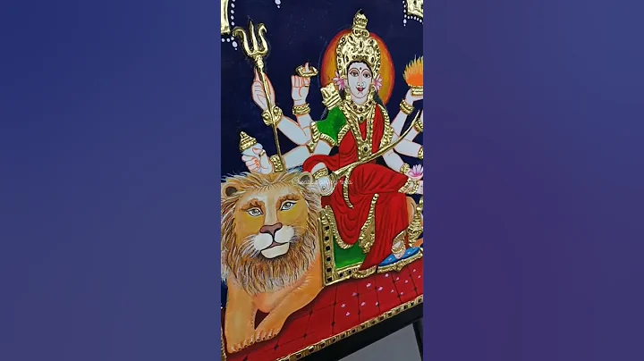 Maa durga Tanjore painting