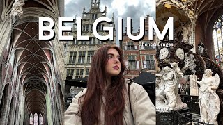 A DAY IN BELGIUM 🧇🏰🇧🇪 Ghent & Bruges medieval towns, architecture & waffles !