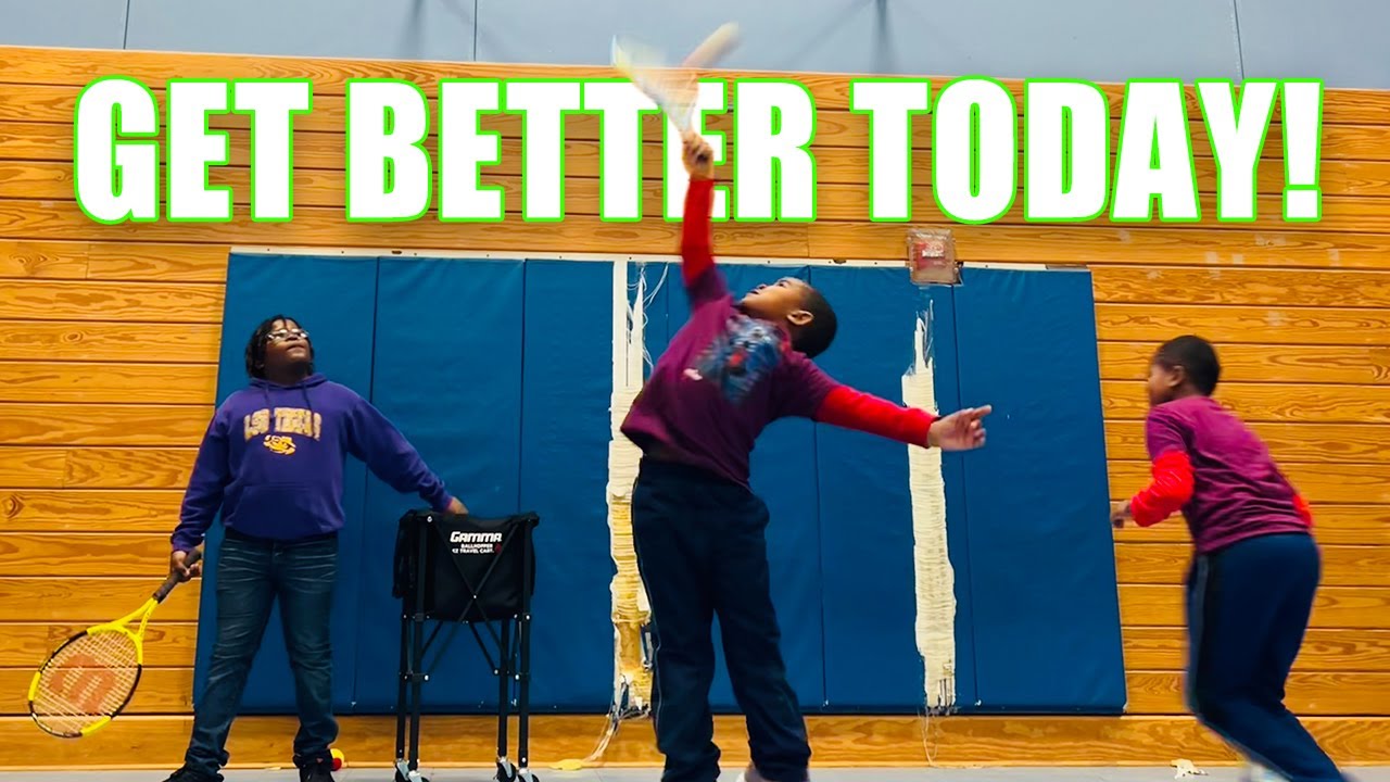 Fun Tennis Serve And Backhand Drills For Kids