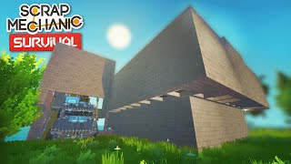 Building the Survival Base One Brick at a Time! - Scrap Mechanic Survival Mode #38