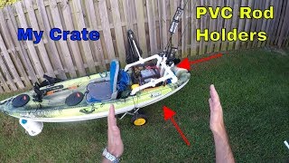 This is part 4 of a series videos about my kayak setup. four - the
back portion boat. includes milk crate a...