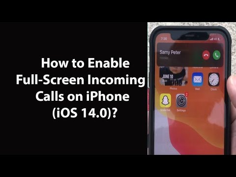 How to Enable Full Screen Incoming Calls on iPhone iOS 14, iOS 14.3