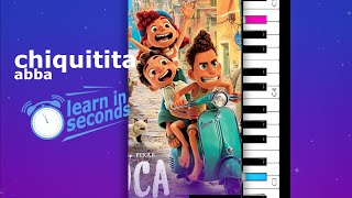 ABBA - Chiquitita Ending, Pixar's Luca  #shorts | Piano Tutorial