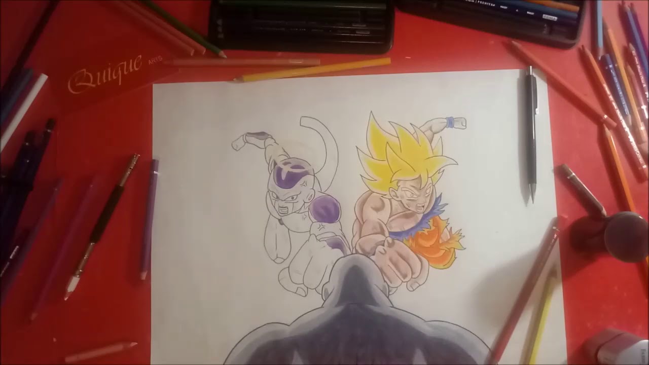 Como dibujar a Goku y Freezer Vs Jiren #dragonballsuper #dbs #goku #freezer  #jiren - YouTube