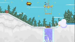 Contraption Maker - Scary Sledding - Solved using only pool cue