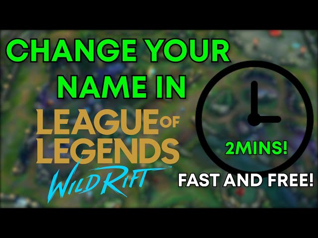 Step by Step: How to Change Name in Wild Rift