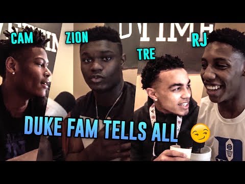 The FIRST TIME Zion Williamson, RJ Barrett, Cam Reddish & Tre Jones Hungout! Duke Guys Are HILARIOUS