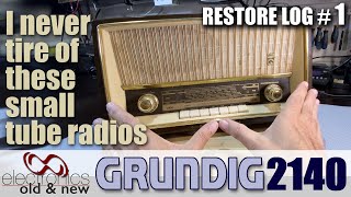 I've missed tube radios, and just love these small ones. Grundig 2140 restoration  part 1.