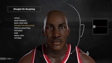 NBA 2K17 MICHAEL JORDAN FACE SCULPTURE. HOW TO MAKE MICHAEL JORDAN MYPLAYER ?