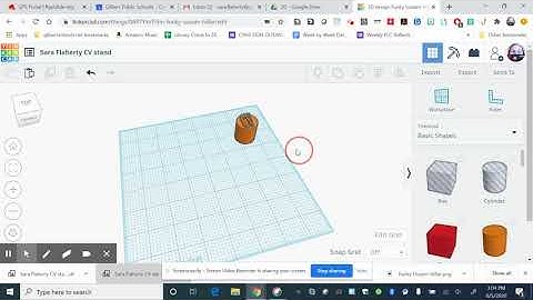 Tinkercad saving a file and sharing