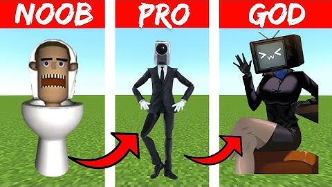 Skibidi Toilet ALL Characters Pixel Art : Noob vs Pro vs GOD