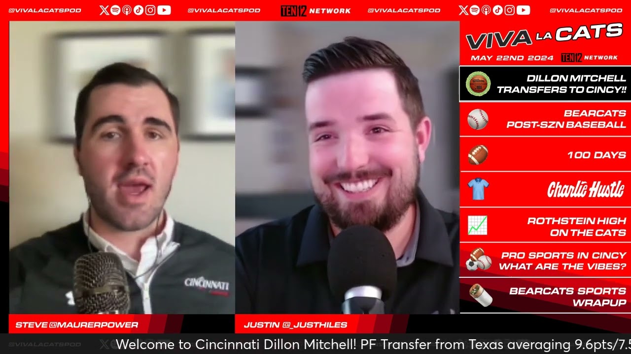 DOUBLE HORNS DOWN (Dillon Mitchell + Bearcats Baseball DUB over Texas)