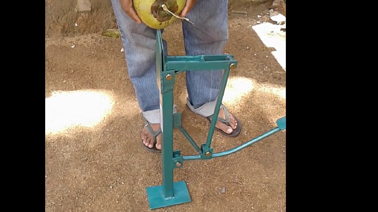 Coconut husk peeling machine YouTube