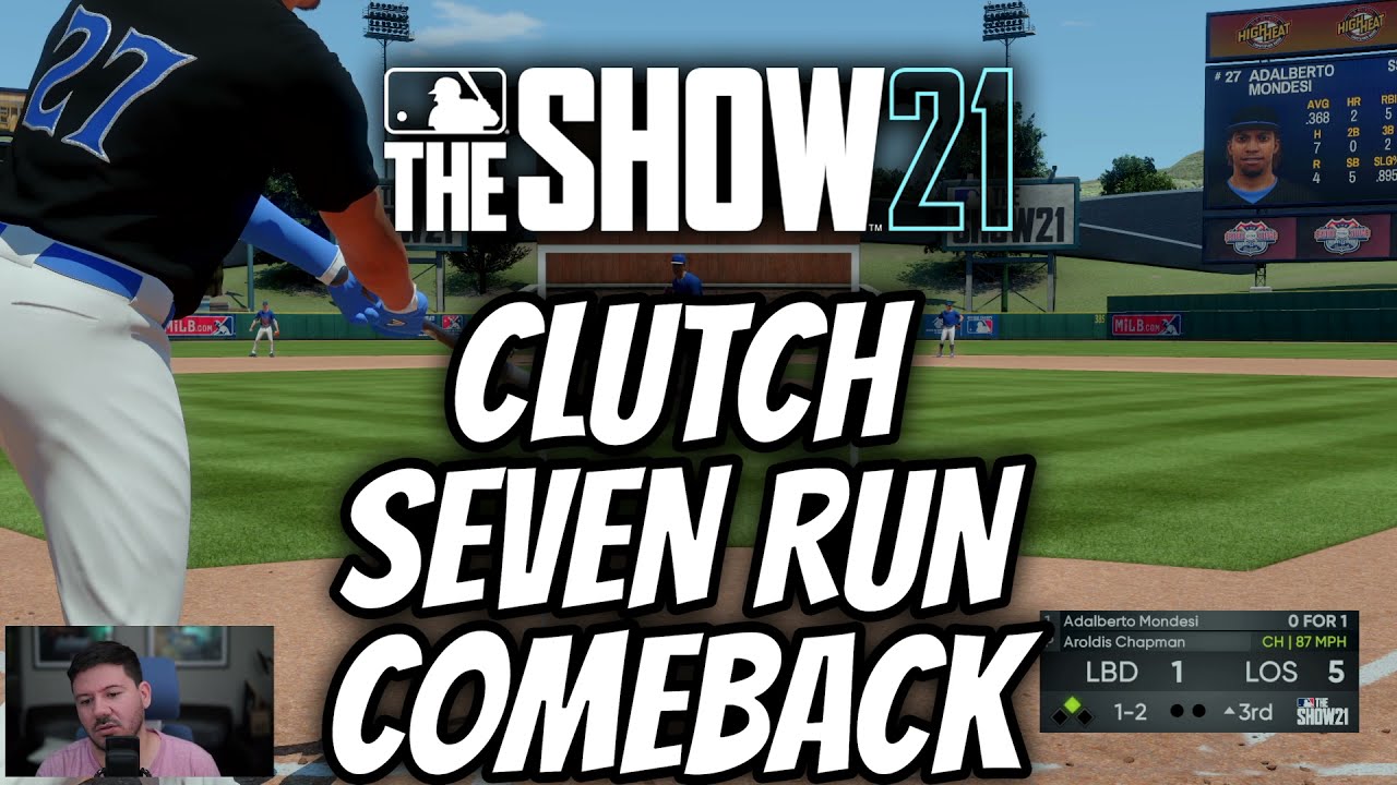 MLB The Show 21 Clutch 7 Run Comeback Battle Royale Win Gameplay!