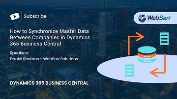 How to Synchronize Master Data Between Companies in Dynamics 365 Business Central