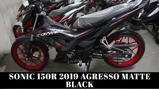 New Honda Sonic 150R 2019 Special Edition Agresso Matte Black