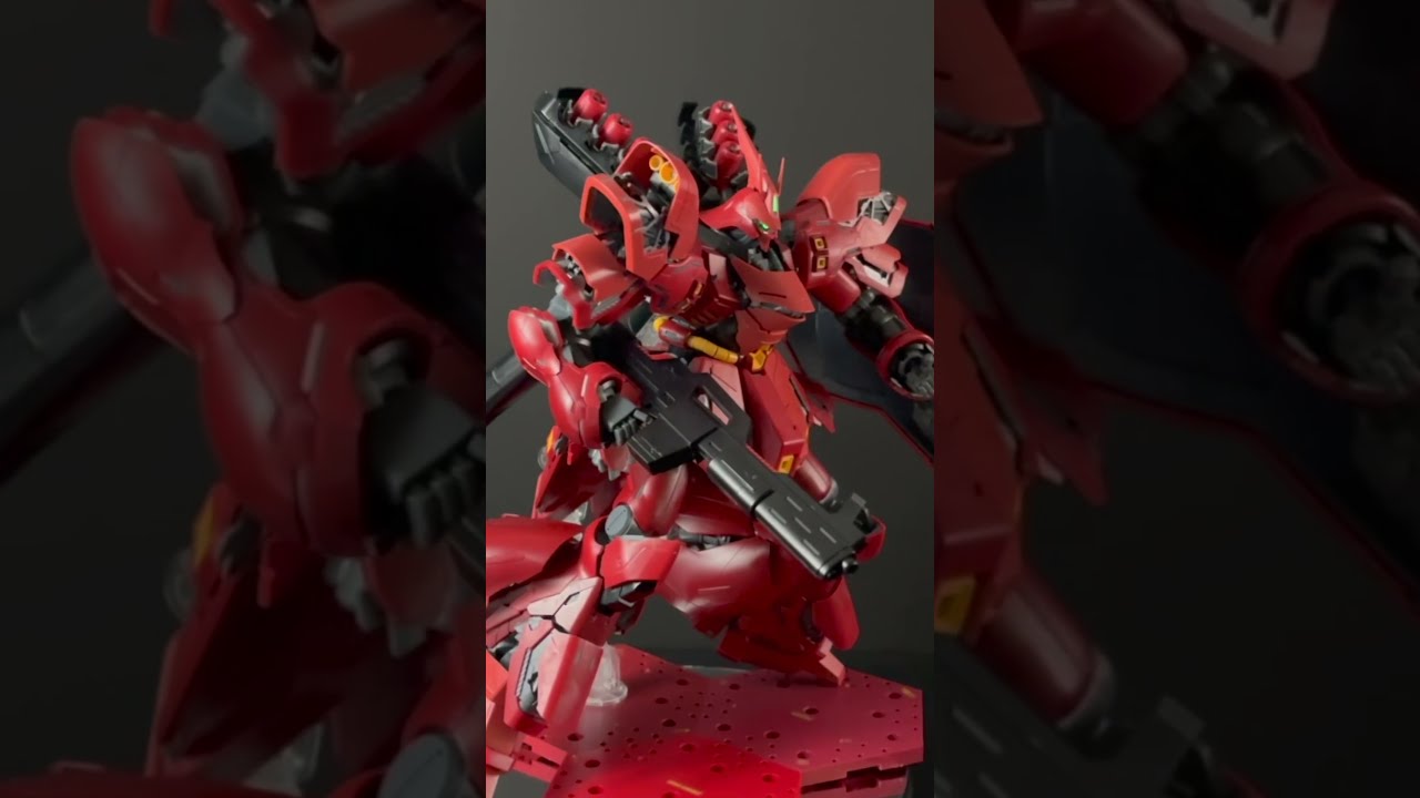 カトキサザビーのサイコフレーム全開で劇中の戦闘シーンを再現し