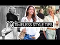 10 conseils de style intemporelles des icnes de la mode