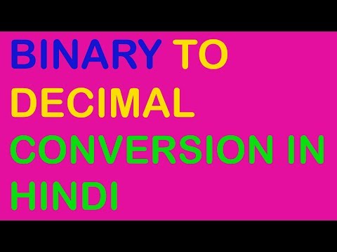 Binary to decimal conversion in excel