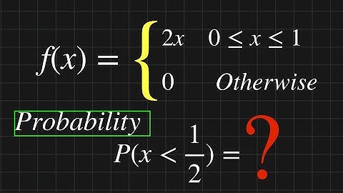 How to Calculate Probability from Probability Density function (PDF) | Solved Problem