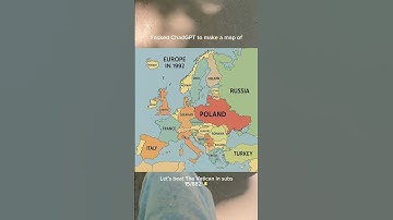 I asked ChadGPT to make a map of Europe in 1992? #europe #mapping #chatgpt #poland