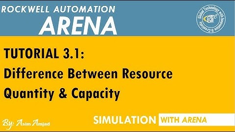 Difference Between Resource Quantity & Resource Capacity - Arena | Tutorial 3.1 (Urdu/Hindi)