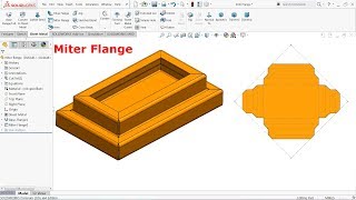 Solidworks sheet metal tutorial Miter flange
