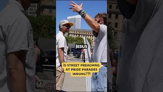 Preacher gets pressed at pride parade…