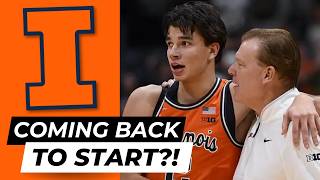 Andrej Stojakovic "Is Coming Back To Start" Per An Illinois Insider Who Predicts Their Lineup!