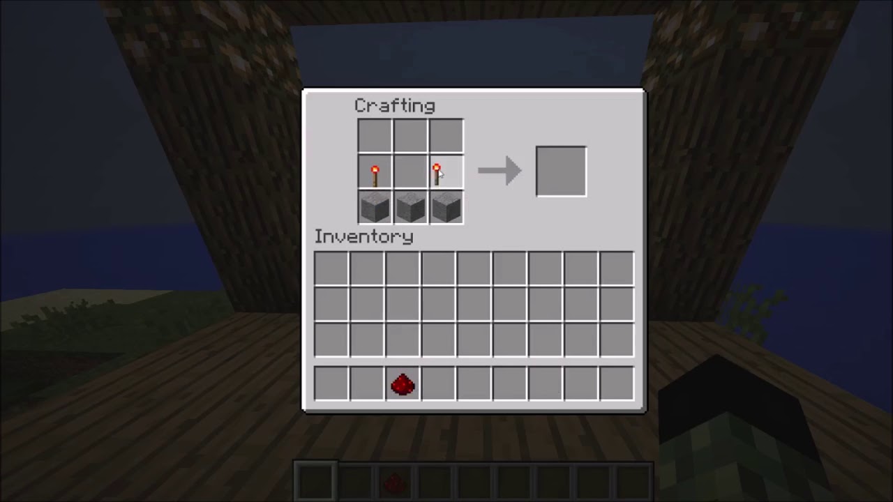 MINECRAFT: How to craft a Redstone Repeater - YouTube