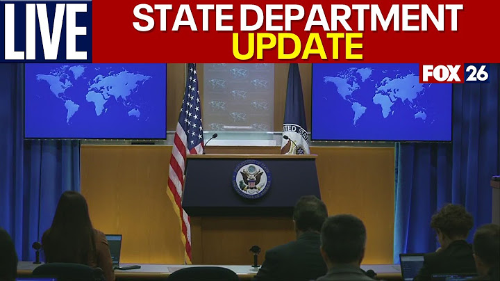 LIVE: State Department Briefing - US leaders on Iran-Israel | FOX 26 Houston