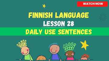 Daily use finnish sentences | Popular phrases | Finnish language lesson for beginners | finnlish2023
