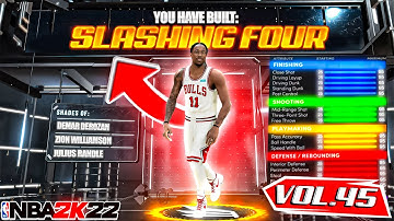 BEST SLASHING FOUR BUILD ON NBA 2K22! RARE BUILD SERIES VOL. 45