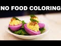 Purple deviled eggs — from Lazy Susan Tapas Bar