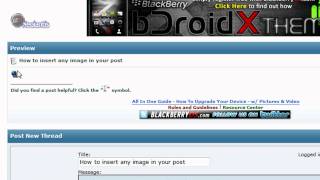 How to insert any image into a forum post