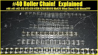 #40 sized chain! Motorized Bicycle Forum Top Asked Question! What Do All The Sizes/Letters Mean?