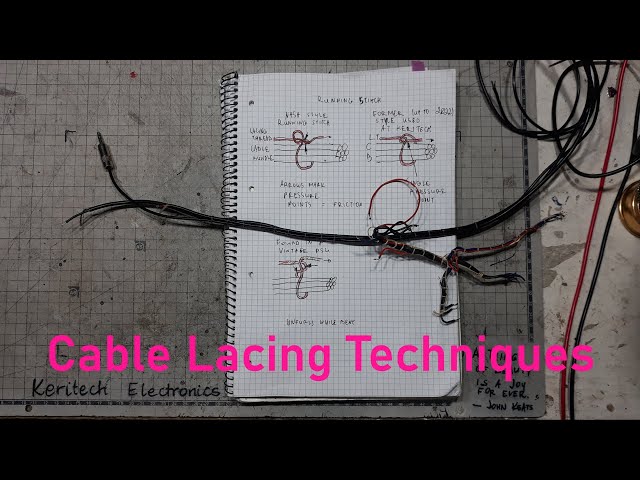 Old Style Cable Lacing Techniques 