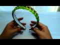 Como hacer  Diadema con trenzado de cuatro colores. Diy Headband
