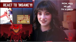 REACT TO 'INSANE' (A HAZBIN HOTEL SONG)!!!